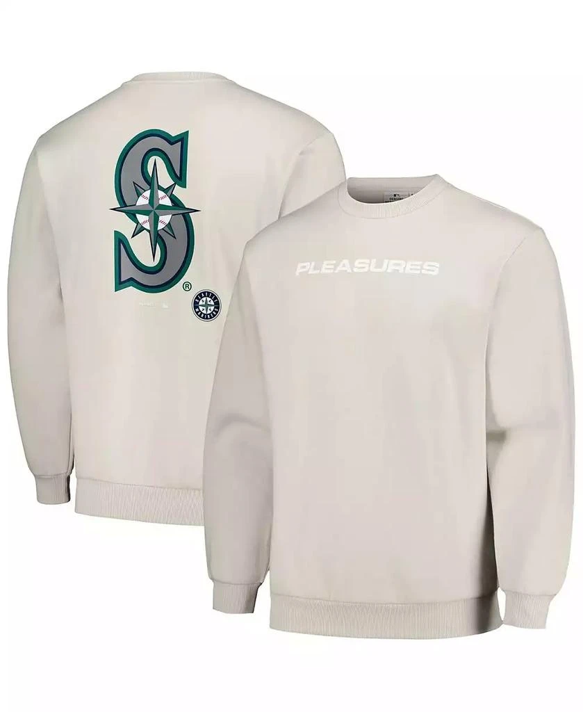 PLEASURES Men's Gray Seattle Mariners Ballpark Pullover Sweatshirt 1