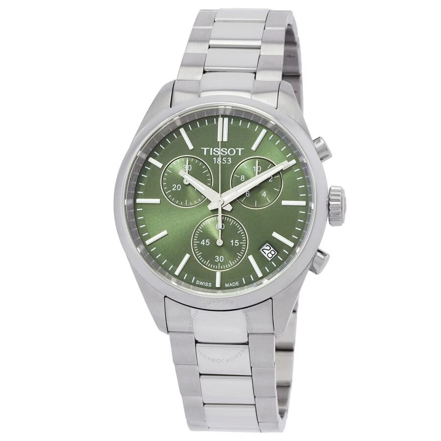 Tissot PR 100 Chronograph Quartz Green Dial Men's Watch T150.417.11.091.00 1