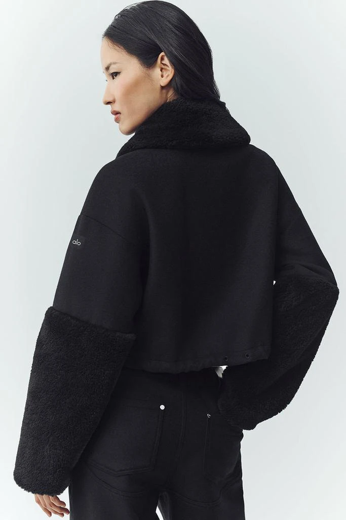 Alo Wool Blend Nightfall Bomber - Alpine Cocoa Heather 2