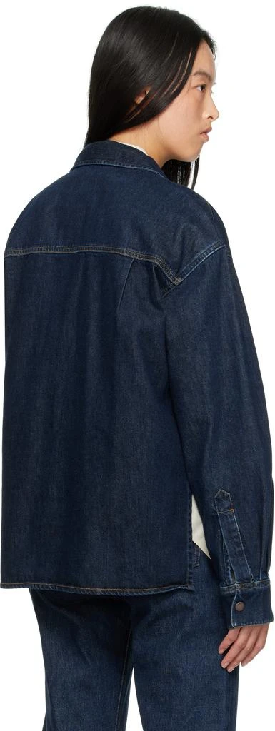 AGOLDE Navy Gwen Slice Denim Shirt 3