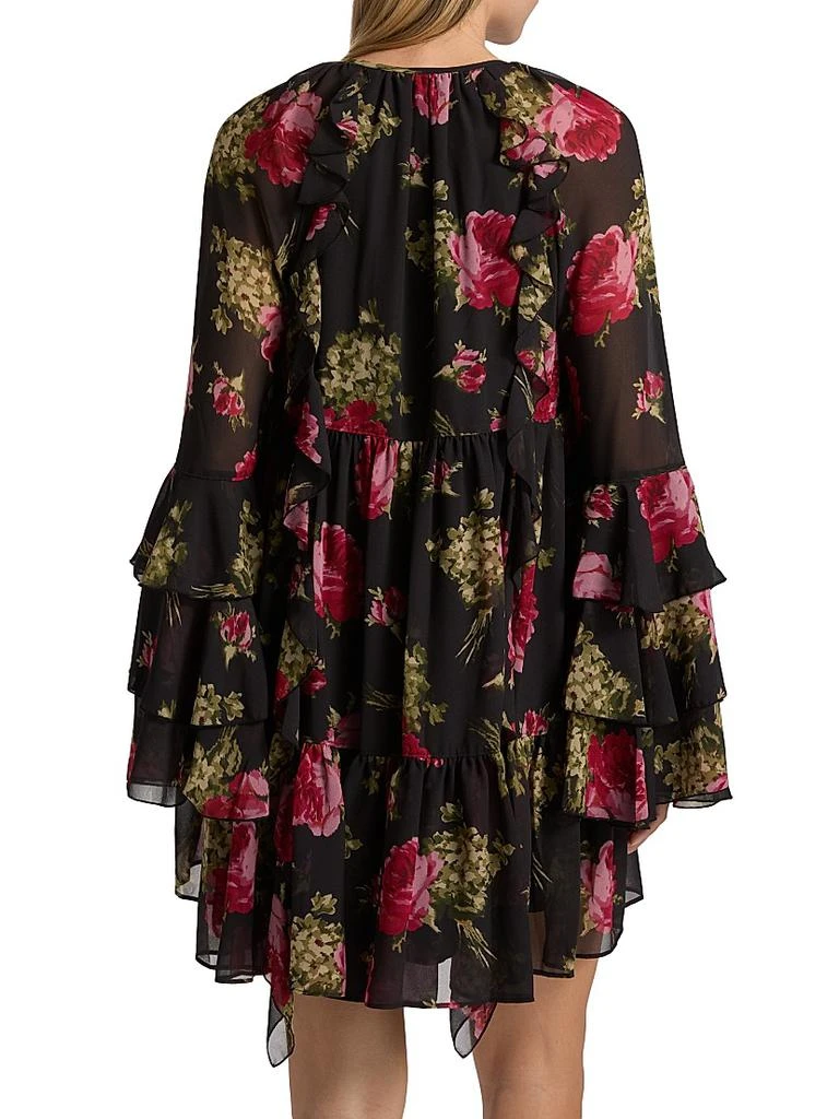 Cinq à Sept Emelia Baroque Roses Minidress 5