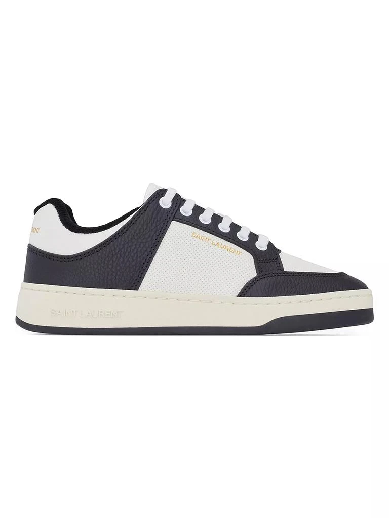 Yves Saint Laurent SL/61 Low-top Sneakers in Grained Leather 1