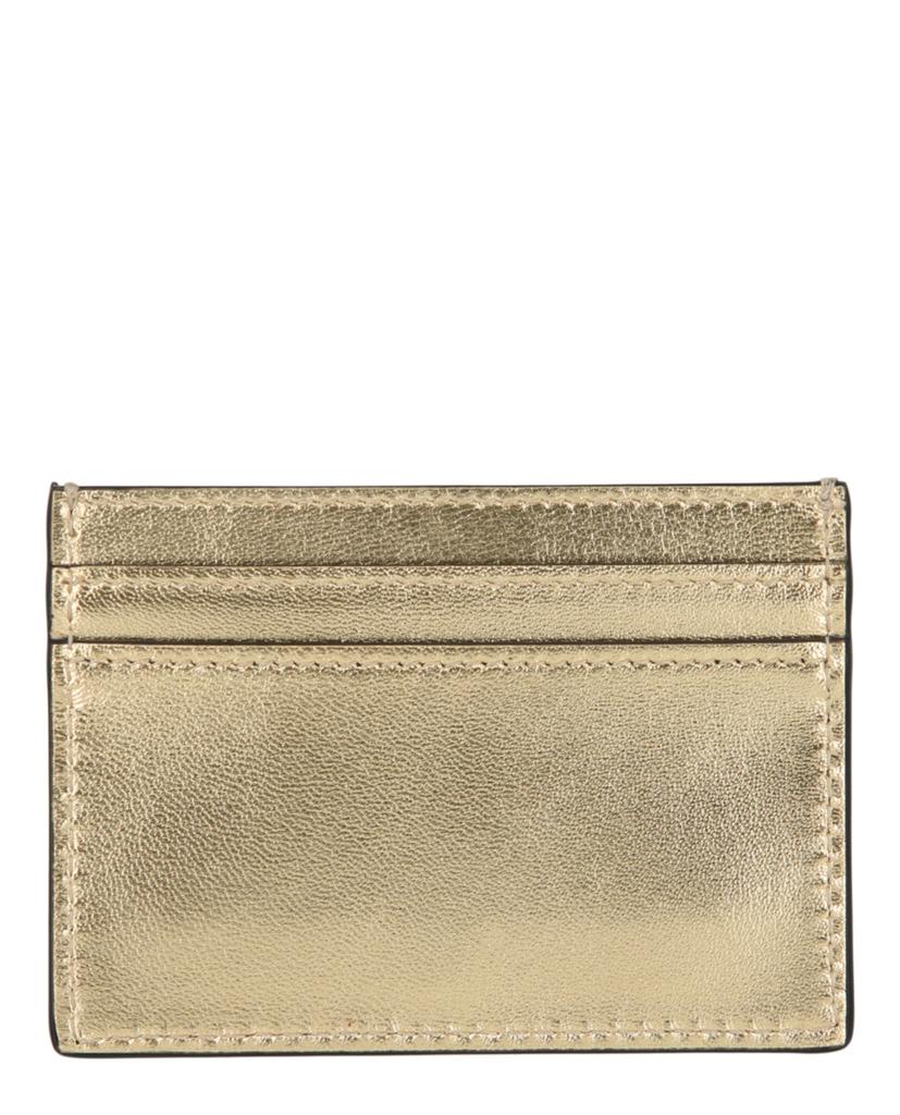 Moschino Logo Belt Crystal-Embellished Card Holder