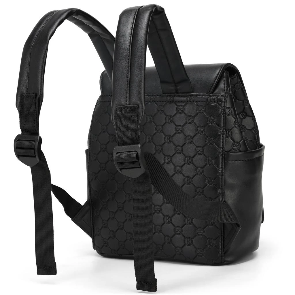 ELLE Compass 10L Vegan Leather Monogram Mini Backpack | Black 5