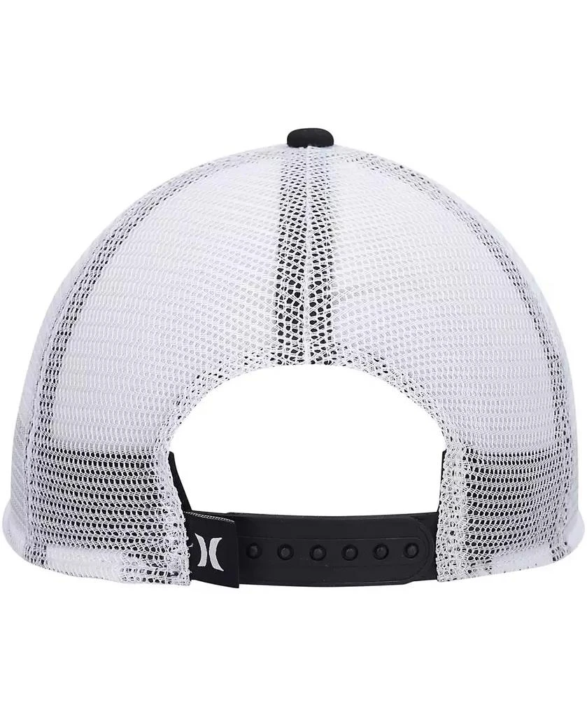 Hurley Men's Black, White Balboa Trucker Snapback Hat 4