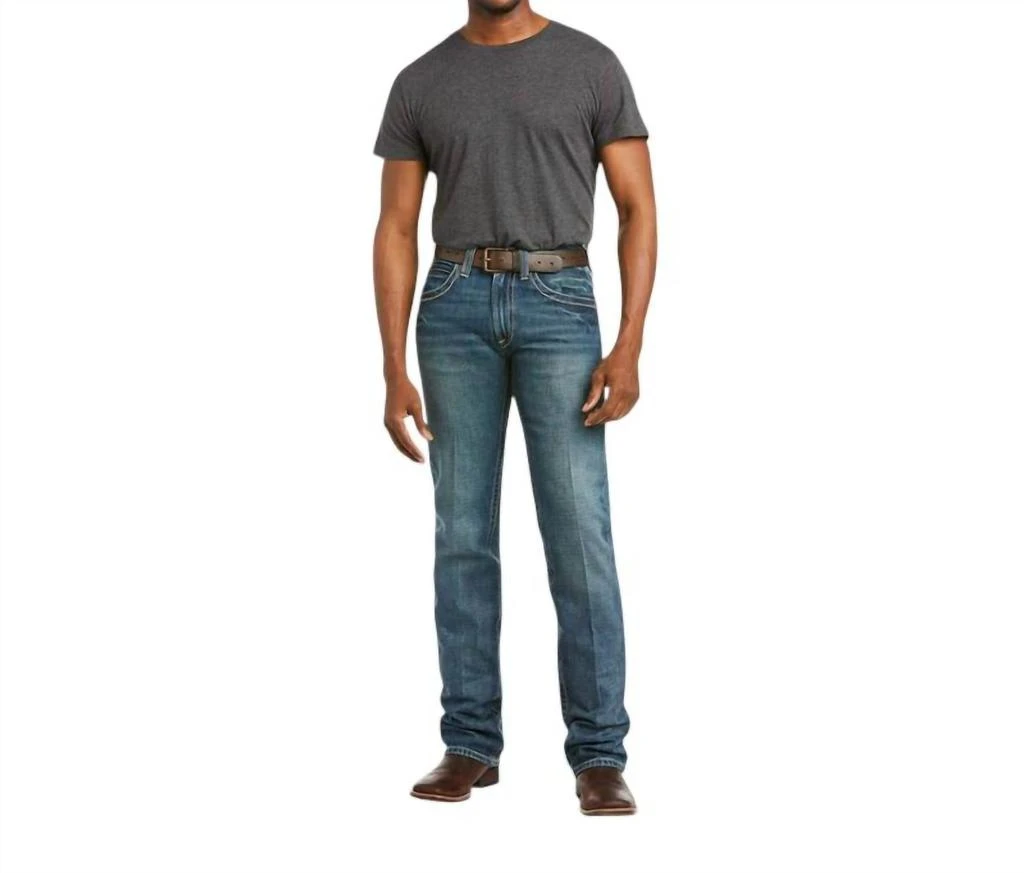 Ariat Men's M5 Slim Boundary Stackable Straight Leg Jean - Length: 42" In Gulch 3