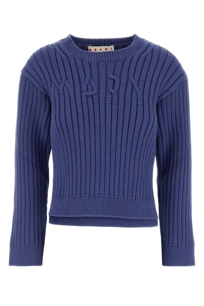 Marni Cerulean cotton blend sweater