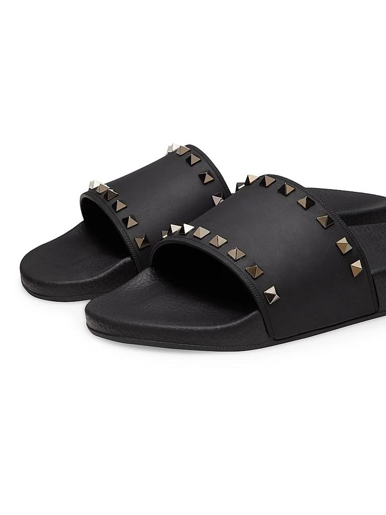 Valentino Rockstud Rubber Slider Sandals 5