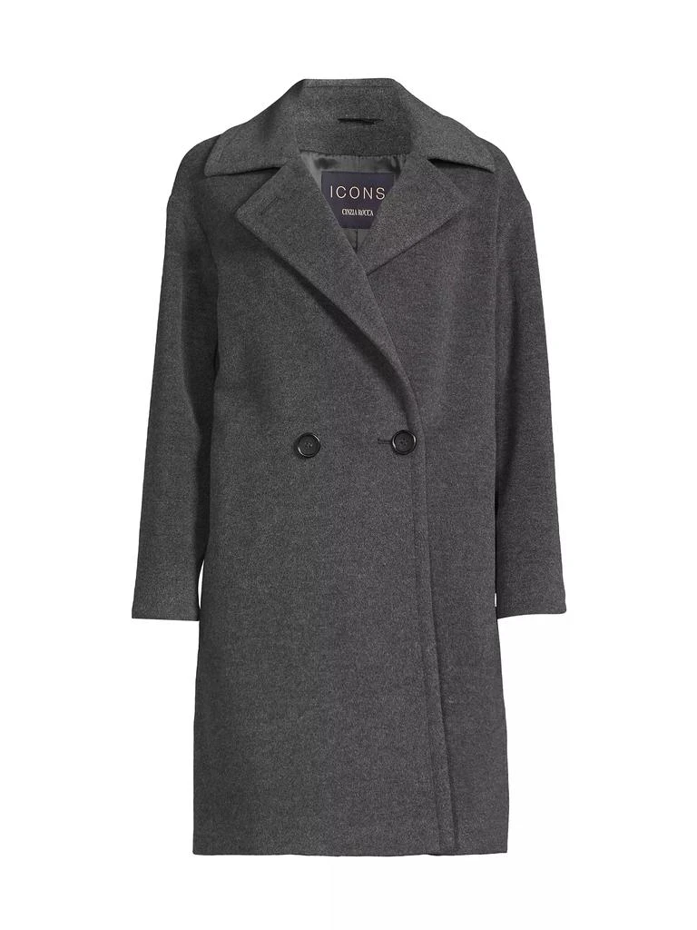 Cinzia Rocca Wool-Cashmere Double-Breasted Coat 1