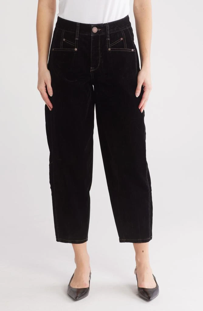 Democracy 'Ab' Tech Skyrise Velvet Barrel Pants 1