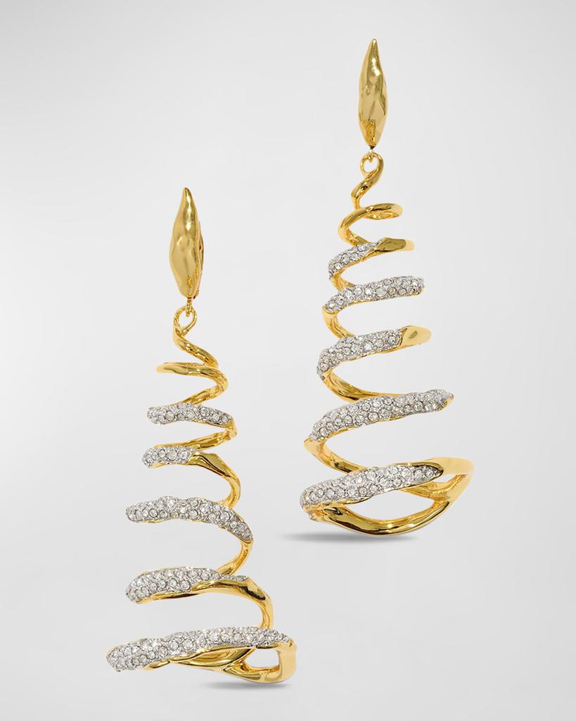 Alexis Bittar Solanales Crystal Spiral Earrings