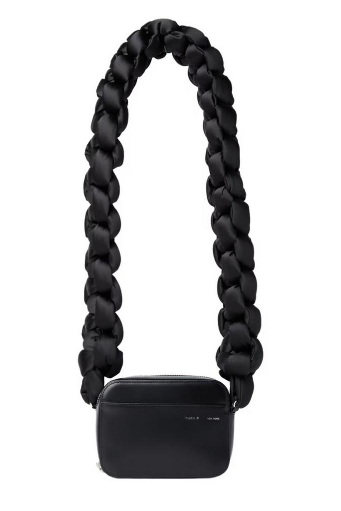 Kara Kara Logo Printed Knotted Strap Shoulder Bag