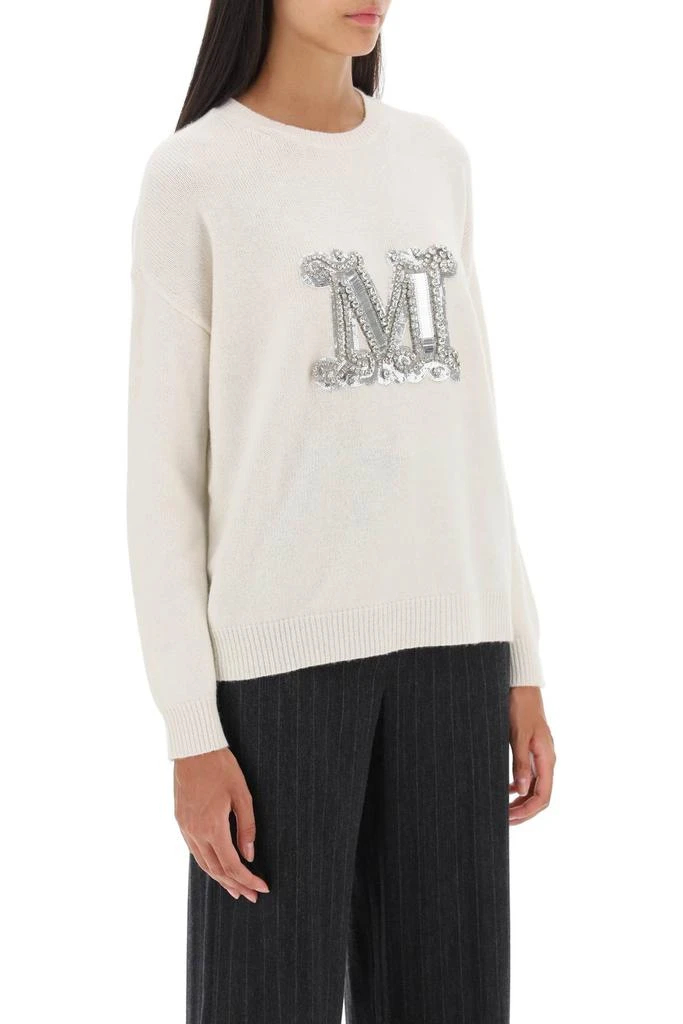 MAX MARA Max mara 'palato' pullover with jewel embroidery 2