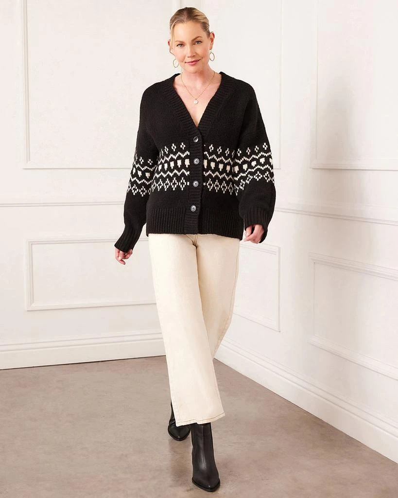 Karen Kane Jacquard Sweater Cardigan 2