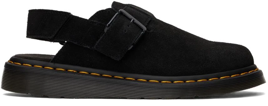 Dr. Martens Black Jorge II Suede Slingback Loafers  display picture 3