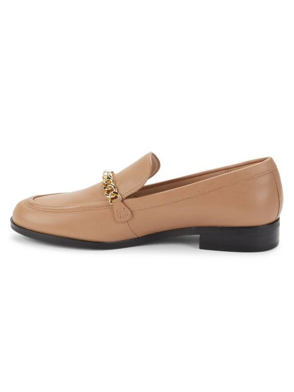 Stuart Weitzman Owen Chain Leather Loafers 4