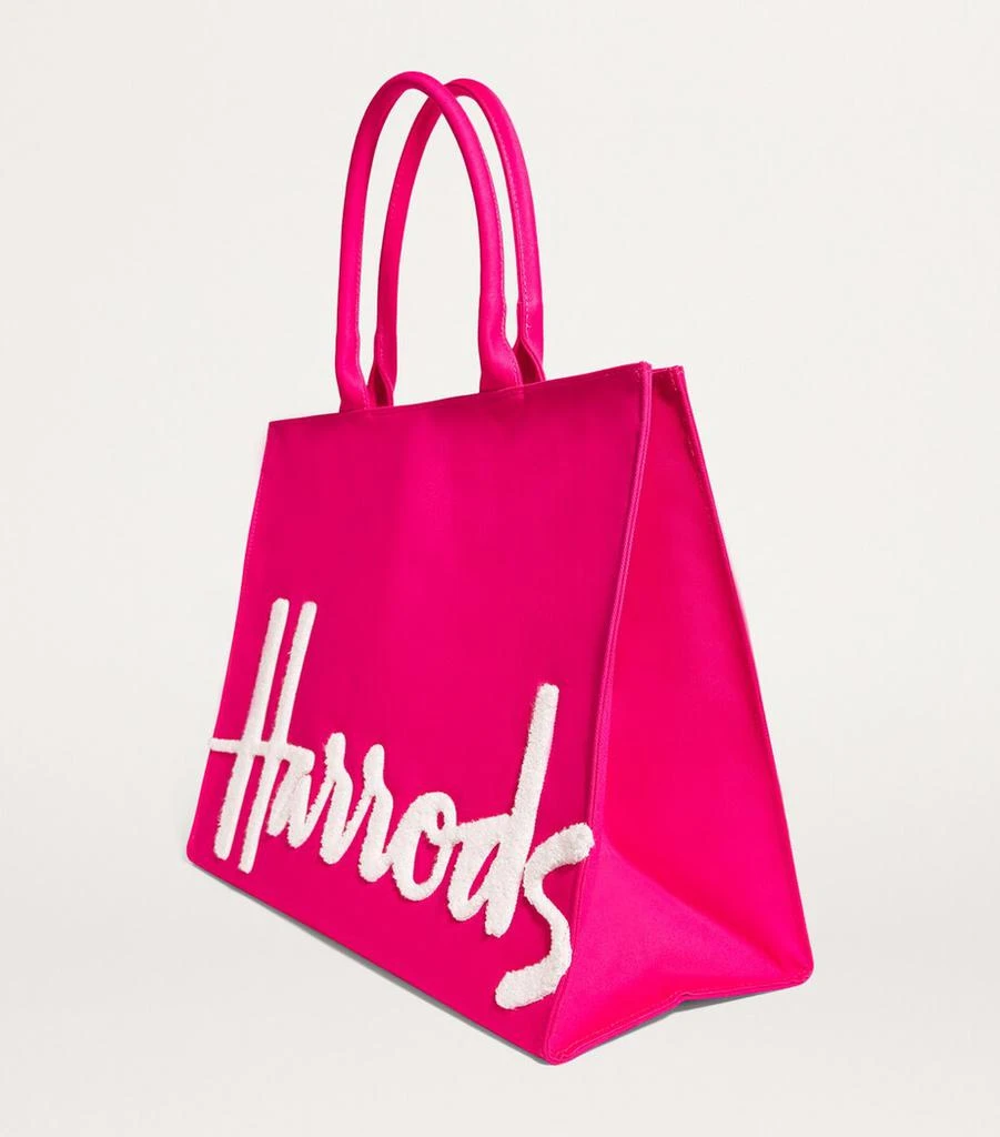 Harrods Large Cotton Logo Tote Bag 6