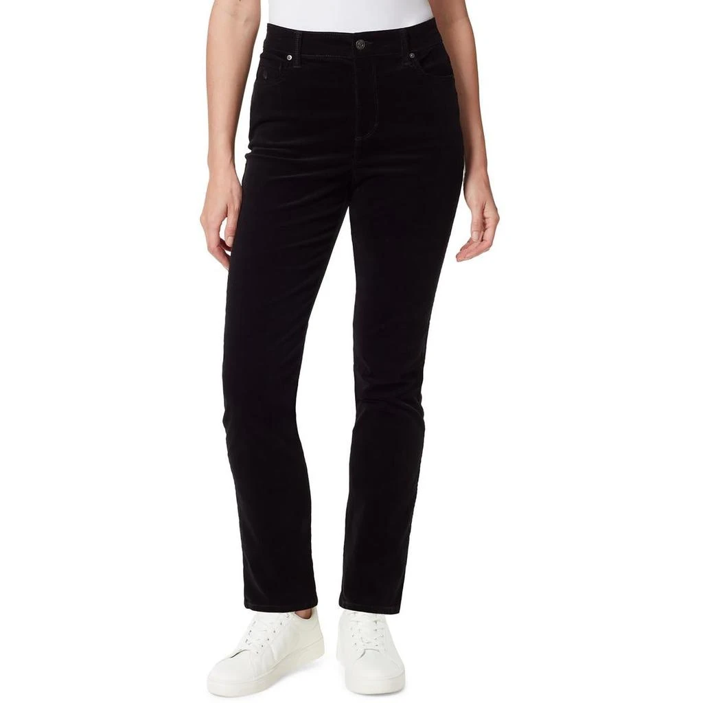 Gloria Vanderbilt Amanda Womens Slimming High Rise Straight Leg Pants 7