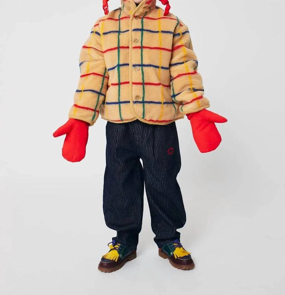 BOBO CHOSES Bobo Choses - Color Stripes Sheepskin Jacket 4