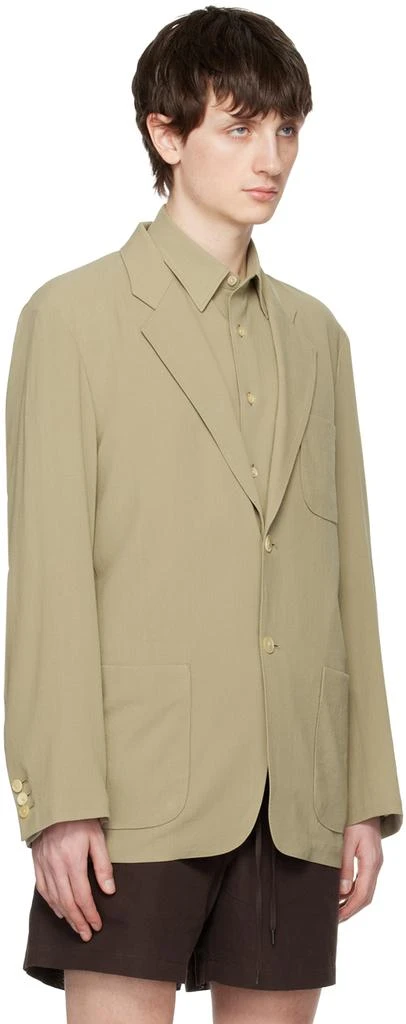 AURALEE Khaki Viyella Blazer 2