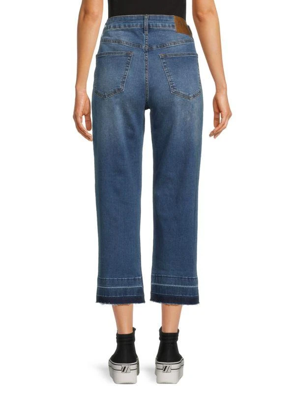 cavalli CLASS High Rise Cropped Straight Jeans 2