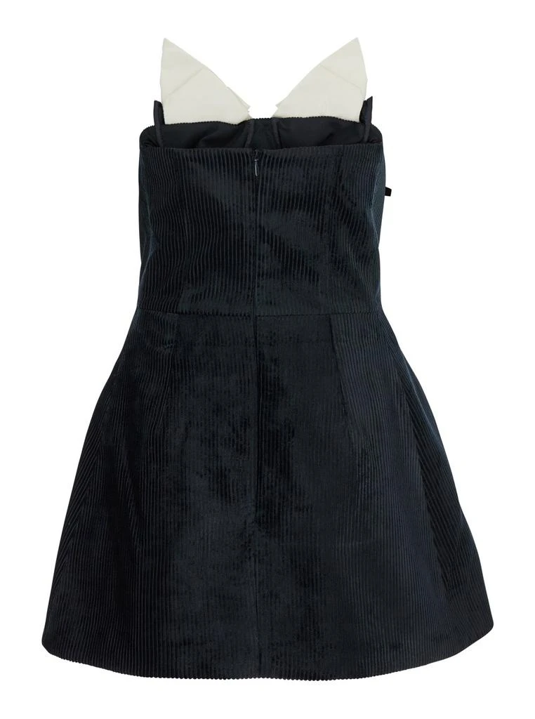 Shushu/Tong SHUSHU/TONG Bustier Velvet Effect Dress 2