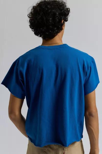 Urban Renewal ReMADE By UO Boxy Cropped Overdyed Raw Cut Tee