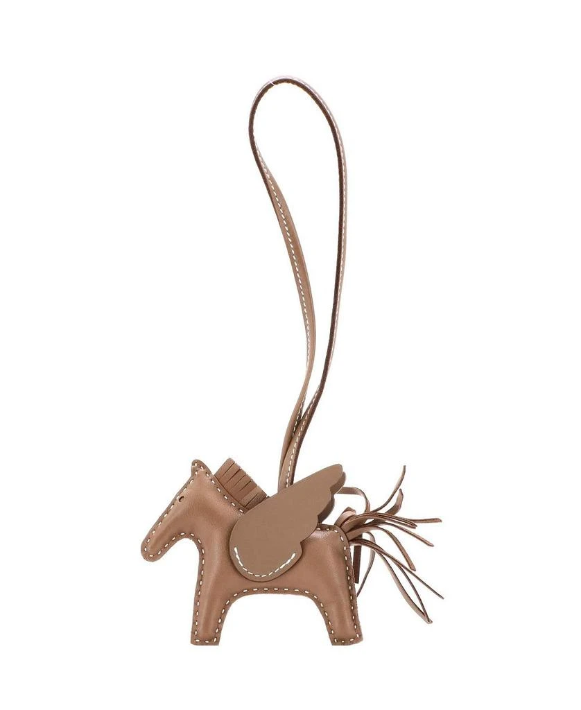 Pre-Owned HERMÈS PM Monochrome Pegase Rodeo Bag Charm Leather 1