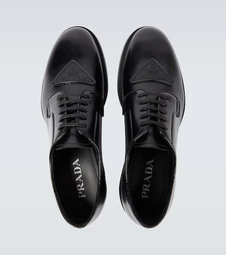 Prada Brushed leather Derby shoes 4