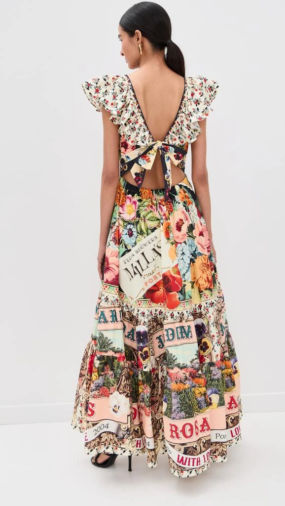 Camilla Tiered Dress with Neck Frill 2
