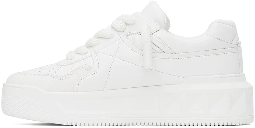 Valentino White One Stud Sneakers 3