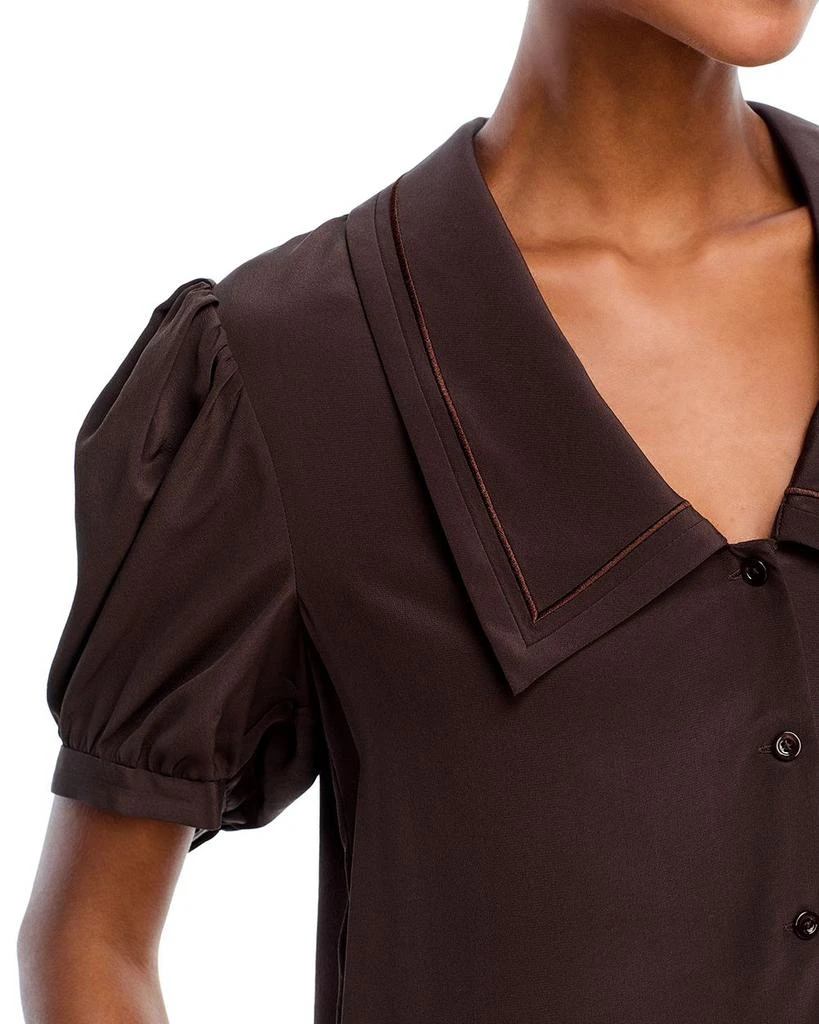 FRAME Silk Sailor Blouse 4