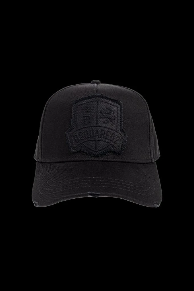 DSQUARED2 Black Baseball Cap with White Embroidered Logo 21499089_51763531_600.jpg main image 3