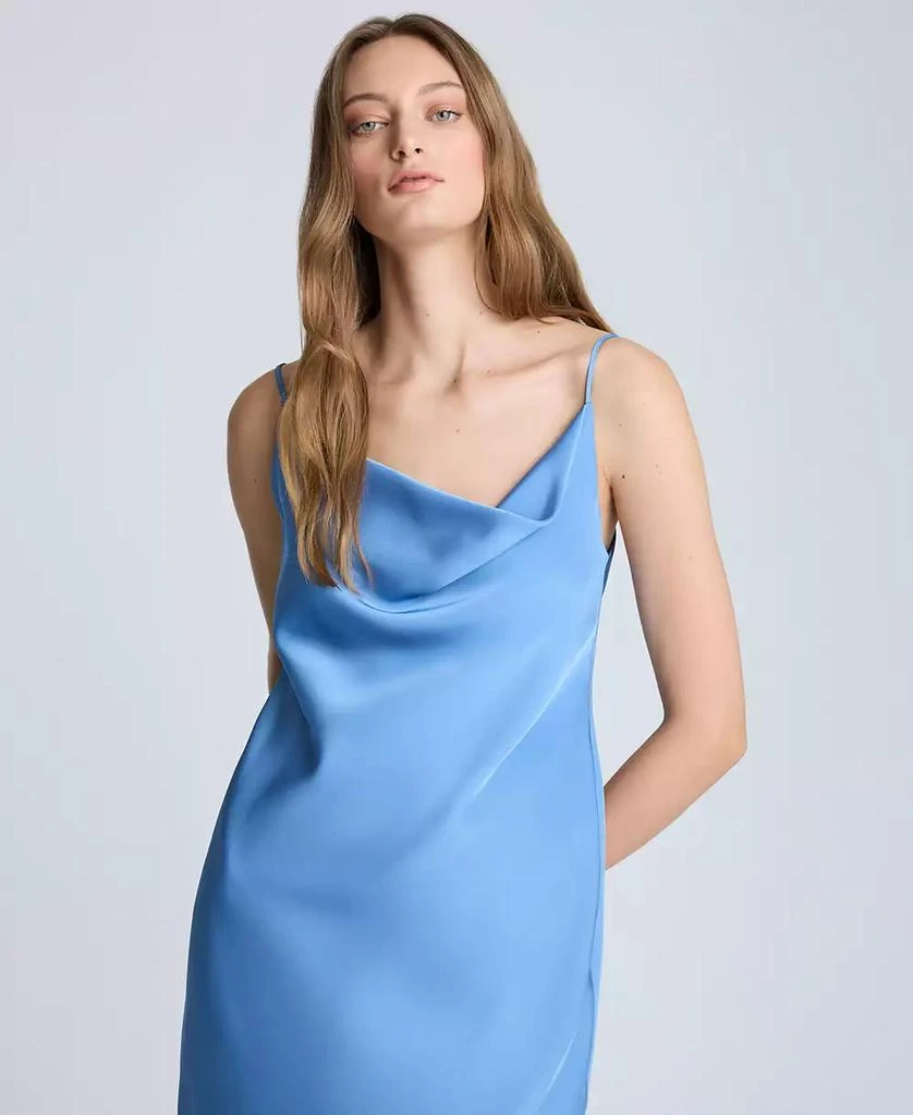 Kenneth Cole Women's Satin Cowlneck Maxi Dress 4