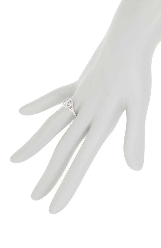 Suzy Levian Sterling Silver White Cubic Zirconia Bridal Ring 3