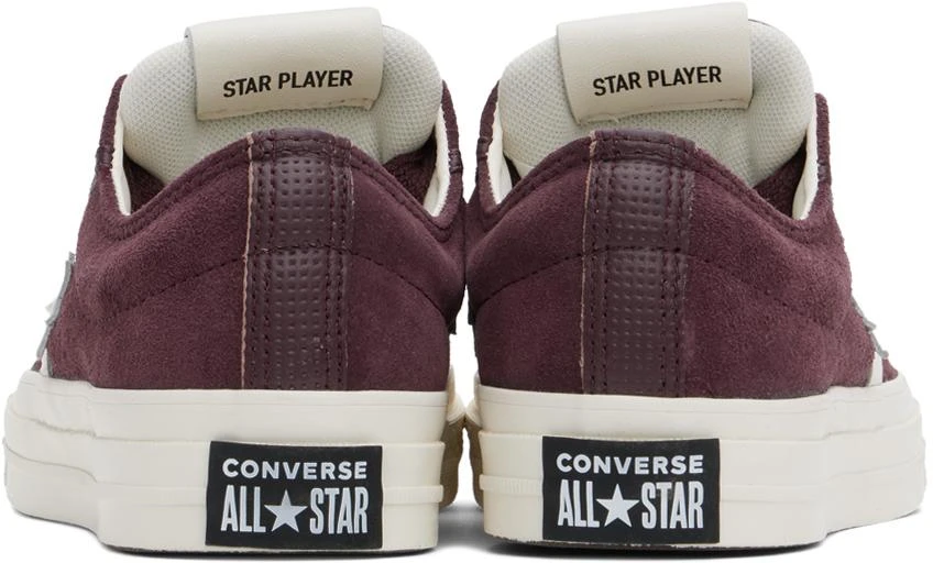 Converse Burgundy Star Player 76 Low Top Sneakers