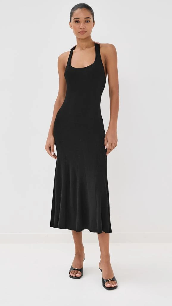 Monse Leather Racerback Midi Dress 1