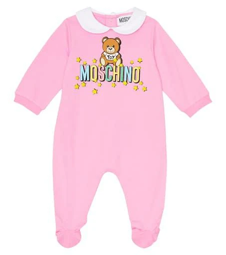 Moschino Baby printed cotton jersey onesie 1