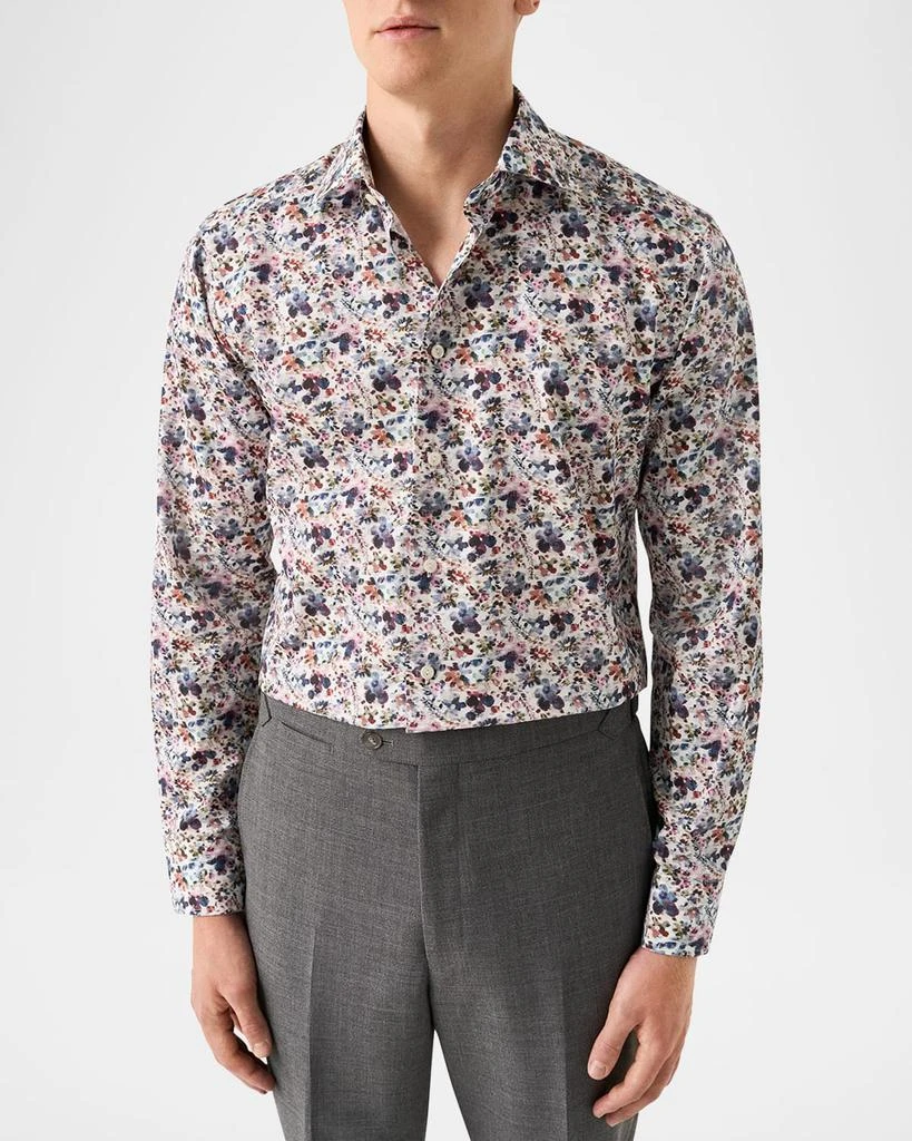 Eton Men's Slim-Fit Cotton Floral Sport Shirt 4