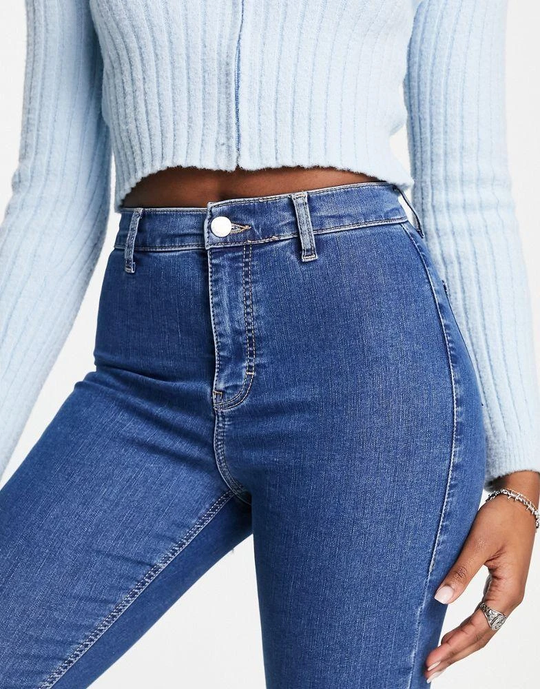 Topshop Topshop Joni jeans in mid blue 4