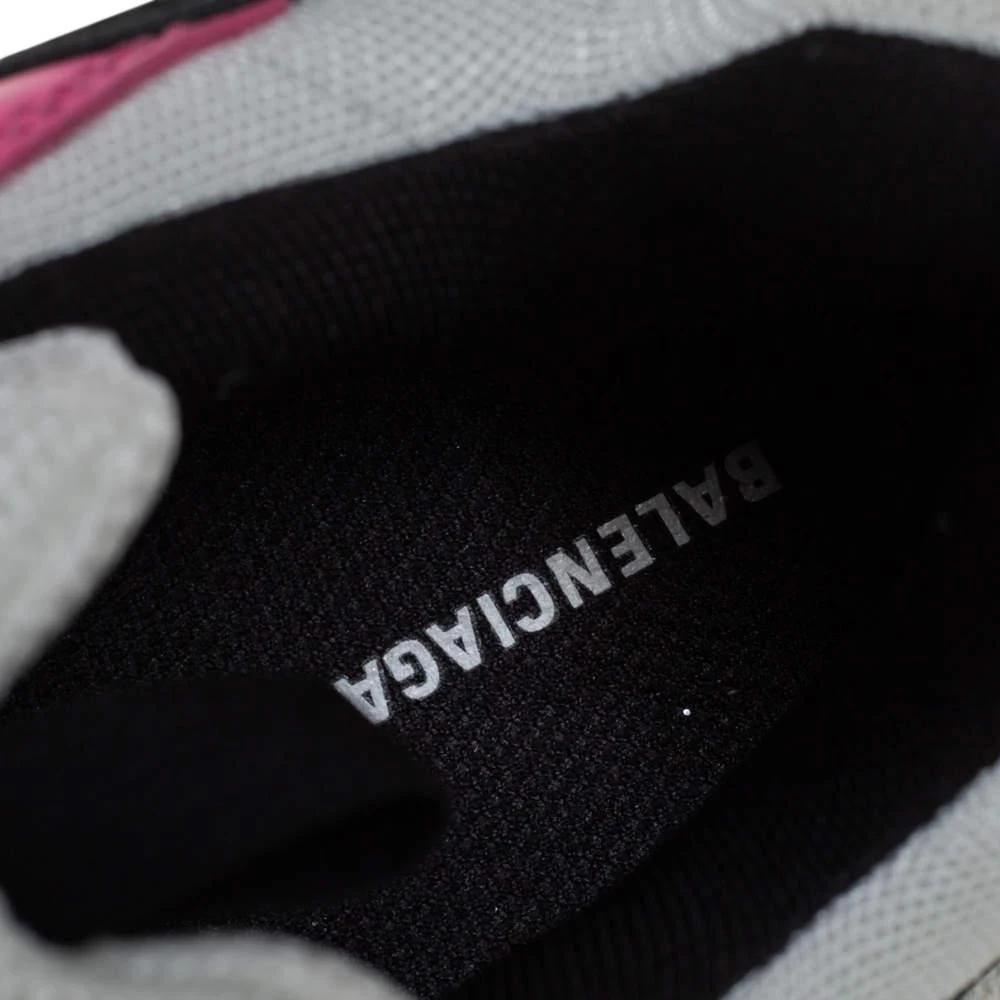 Balenciaga Balenciaga White/Pink Leather And Mesh Triple S Platform Sneakers Size 38 7