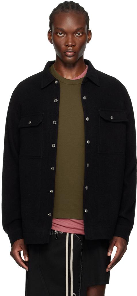 Rick Owens Black Porterville Outershirt Jacket - Jackets