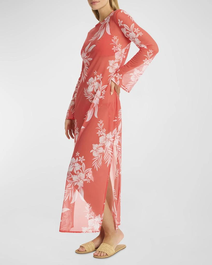 Sea Level Swim Aloha Mesh Long Dress 2