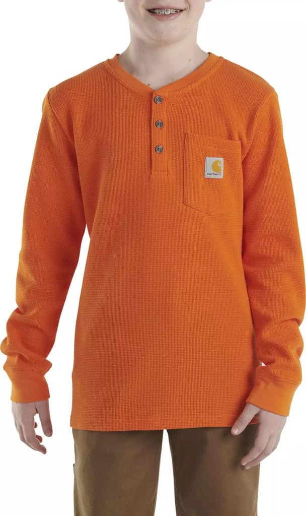 Carhartt Carhartt Little Boys' Long Sleeve Henley Pocket T-Shirt 1