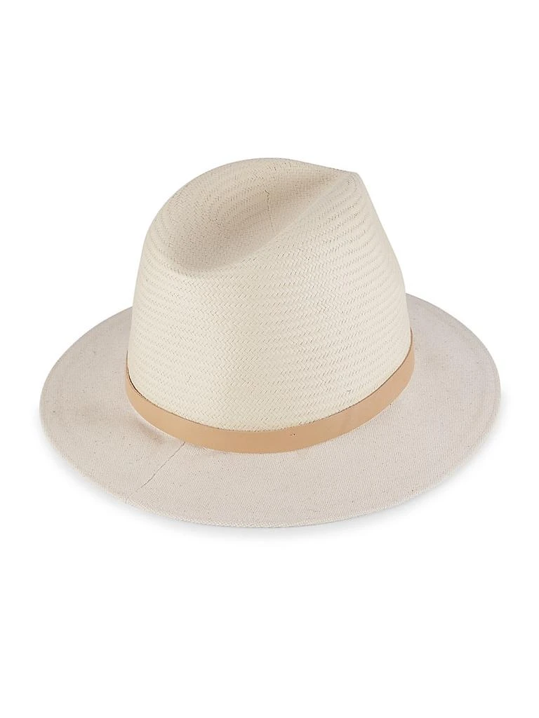 Rag & Bone Floppy Brim Straw & Canvas Fedora 2