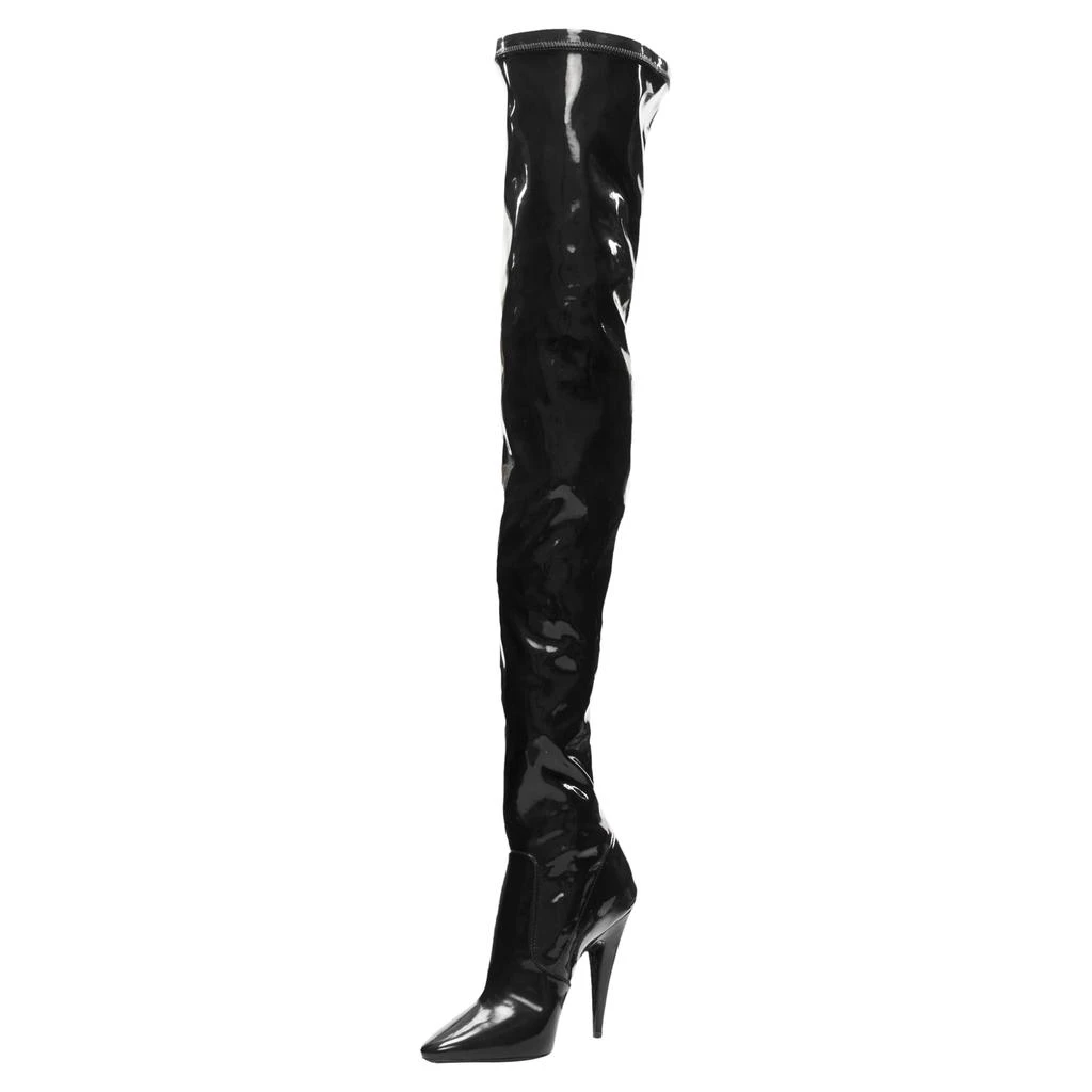 Yves Saint Laurent Aylah vinyl thigh high boots 4