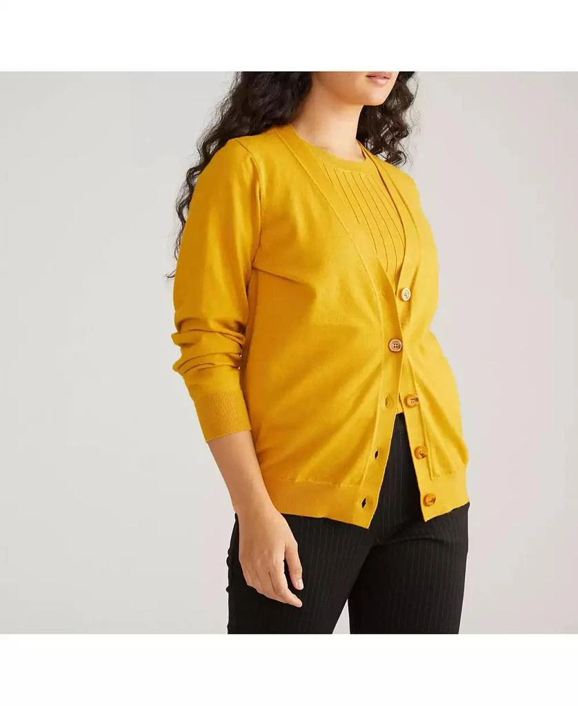 Universal Standard Plus Size Savvy Fine Knit Cardigan 4