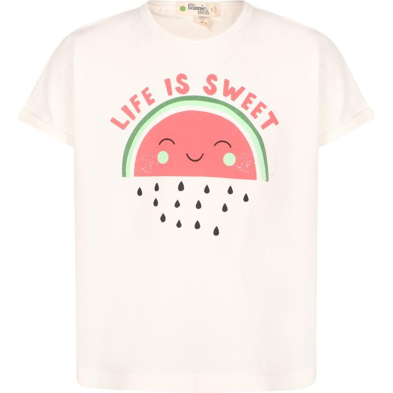 Bonnie Mob Life is sweet red watermelon cream t shirt