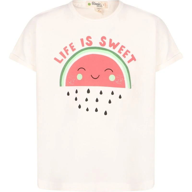 Bonnie Mob Life is sweet red watermelon cream t shirt 1