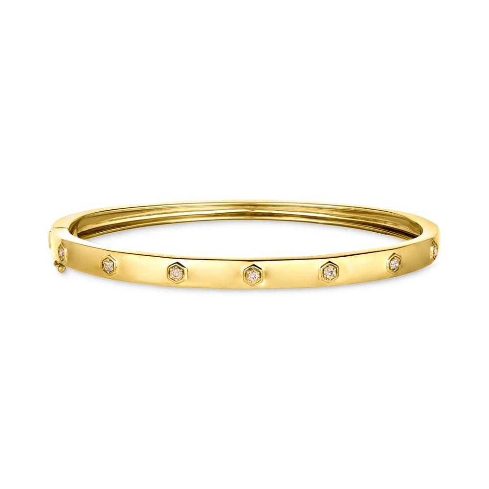 Le Vian Anywear Everywear® Nude Diamond Bangle Bracelet (1/5 ct. t.w.) in 14k Gold (Also Available in Rose Gold or White Gold)